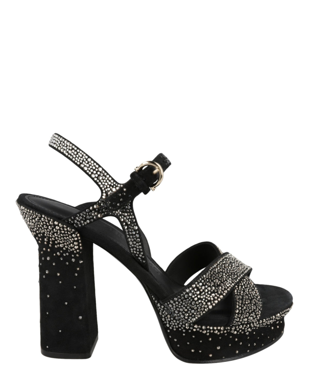 Ferragamo Sonya Suede Platform Sandals