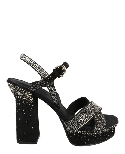 Ferragamo Sonya Suede Platform Sandals