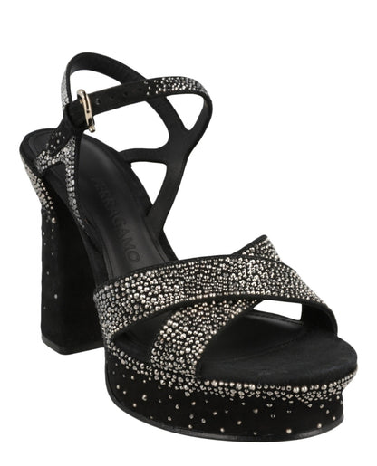 Ferragamo Sonya Suede Platform Sandals