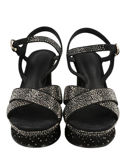 Ferragamo Sonya Suede Platform Sandals