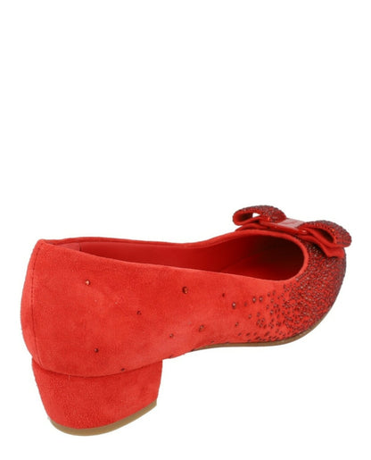 Ferragamo Vara Crystal-Embellished Pumps - Narrow Width