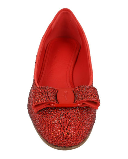 Ferragamo Vara Crystal-Embellished Pumps - Narrow Width