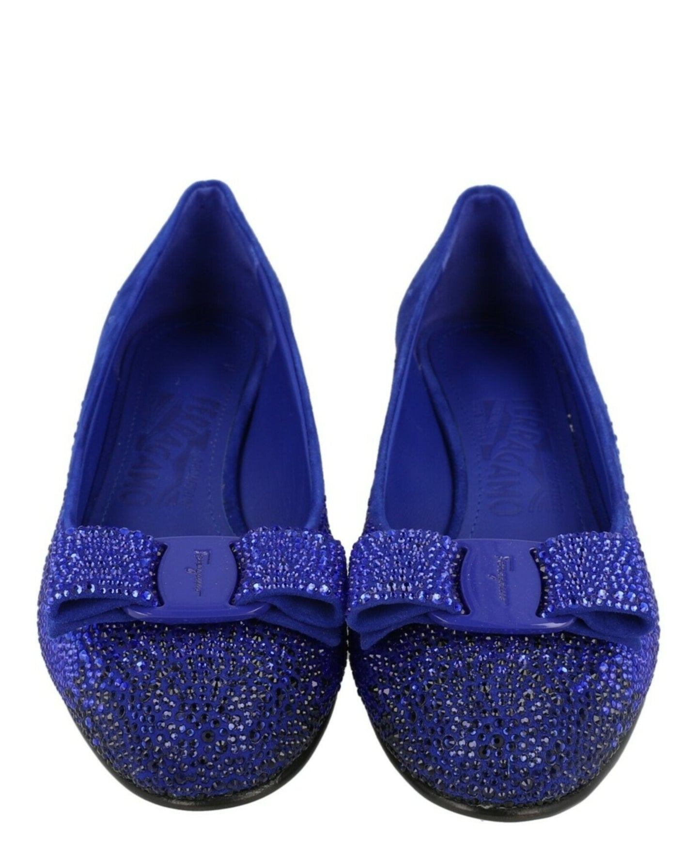 Ferragamo Vara Crystal-Embellished Pumps - Narrow Width