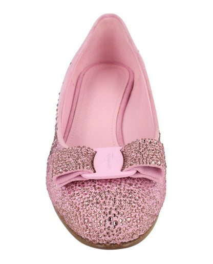 Ferragamo Vara Crystal-Embellished Pumps - Narrow Width