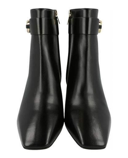 Ferragamo Placida Leather Booties