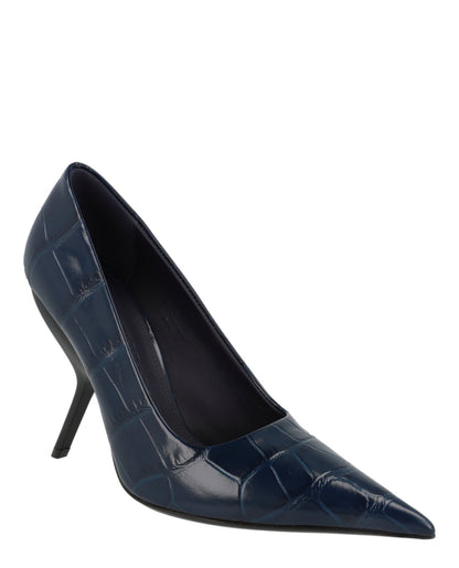 Ferragamo Eva X5 Croc Embossed Pumps