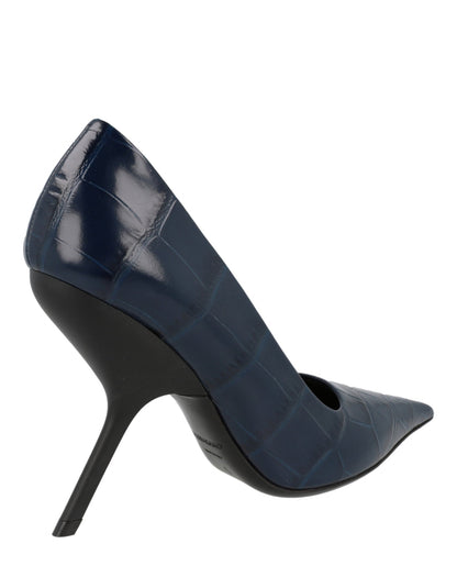 Ferragamo Eva X5 Croc Embossed Pumps