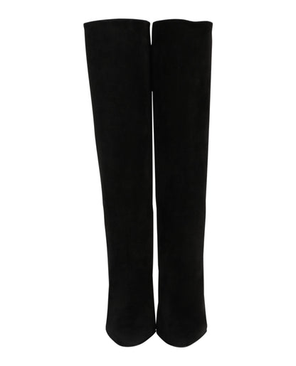 Ferragamo Pampero Suede Knee-High Boots