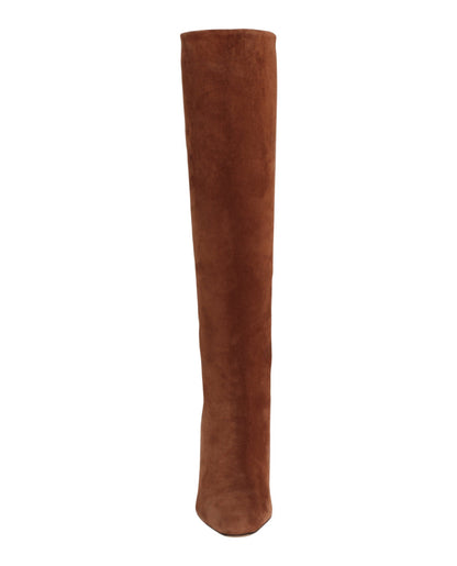 Ferragamo Pampero Suede Knee-High Boots