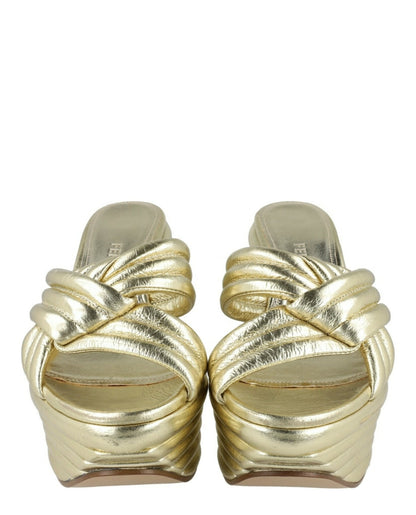 Ferragamo Rey Platform Sandals - Narrow Width