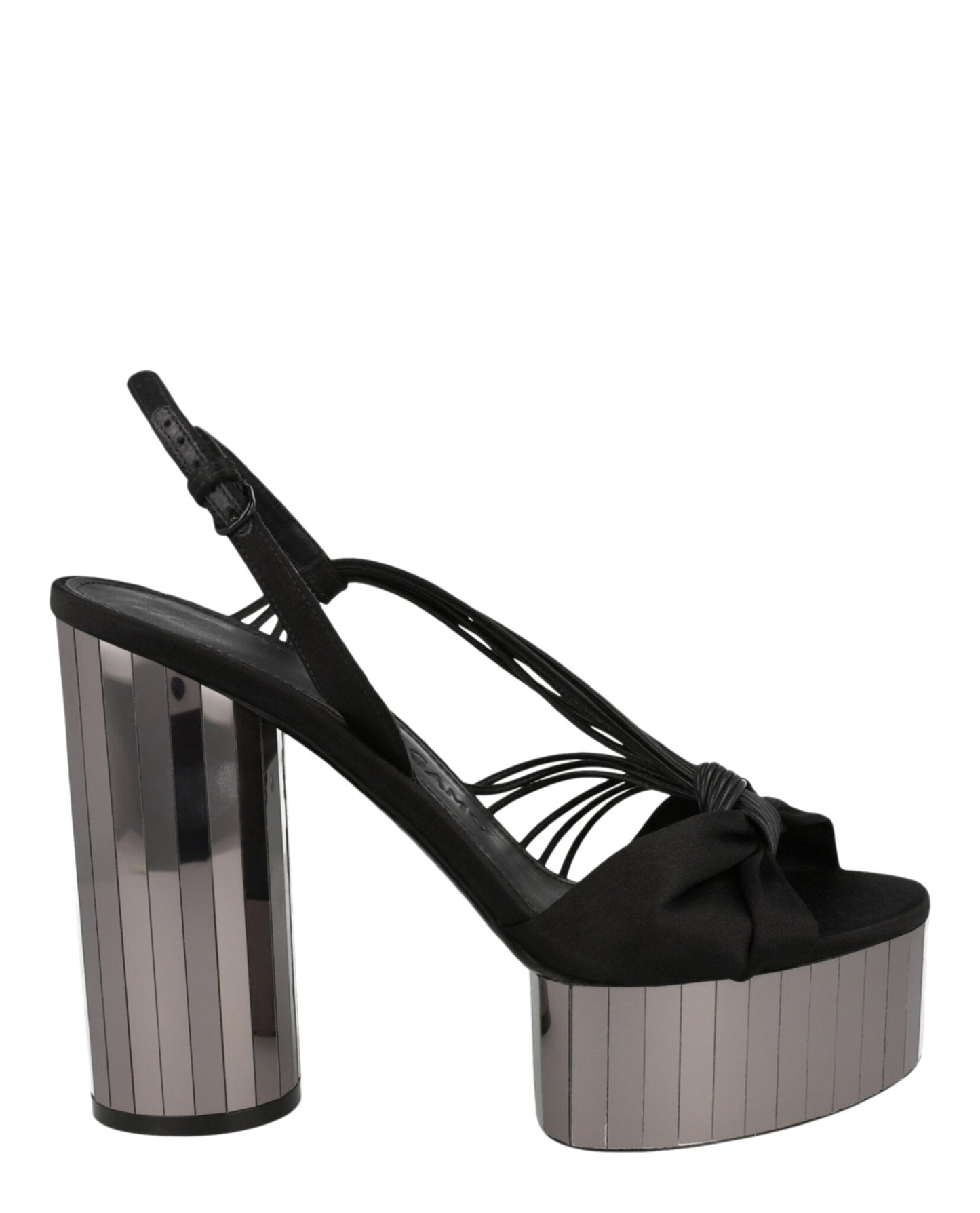 Ferragamo Sabrina Mirrored Platform Heels