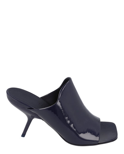 Ferragamo Patent Era Mule Heels