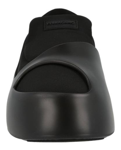 Ferragamo Lunar Paneled Slip-on Sneakers