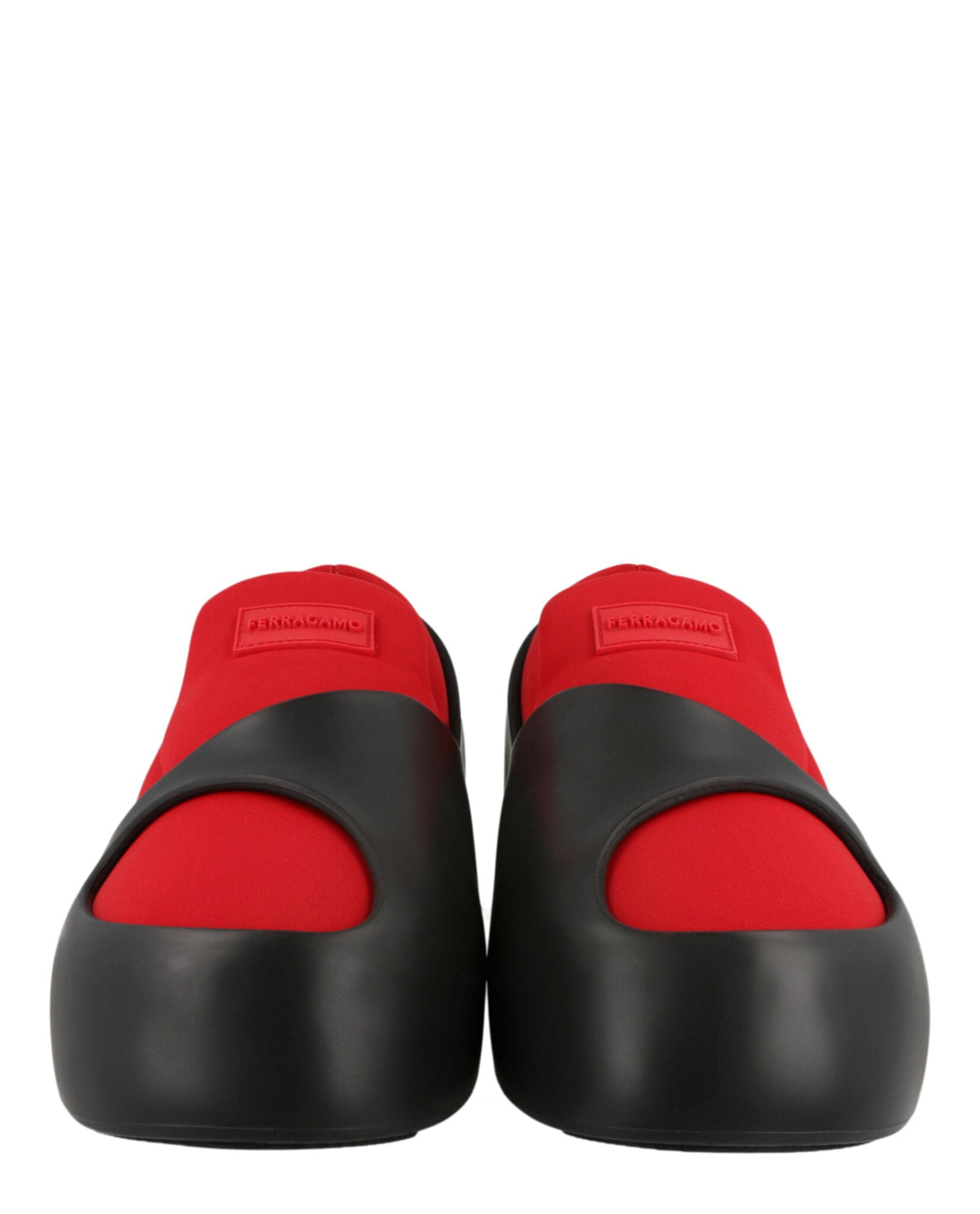Ferragamo Lunar Paneled Slip-on Sneakers