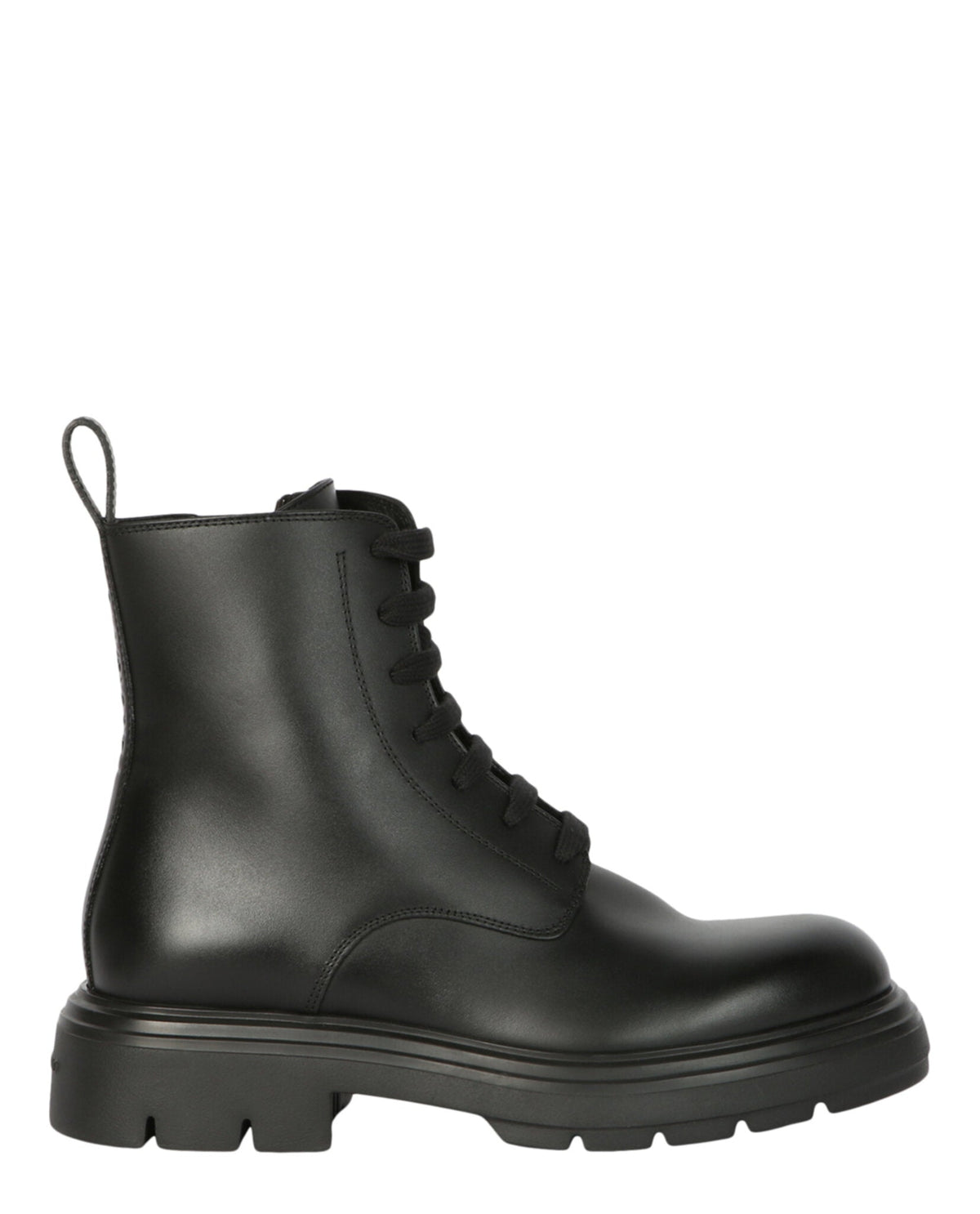 Ferragamo Dionne Leather Combat Boots