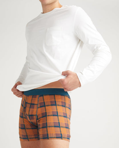 Mens Pima Long Sleeve Pocket Tee - Pima Cotton Jersey - White