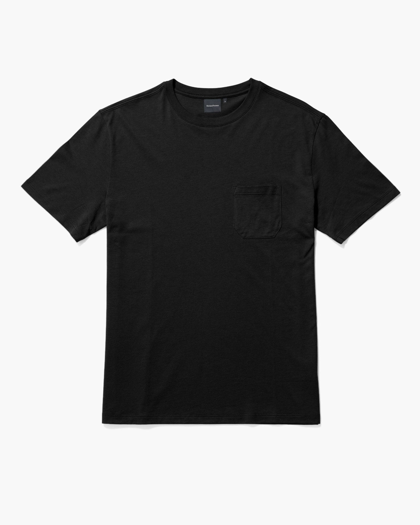 Mens Pima Pocket Tee - Pima Cotton Jersey - Black