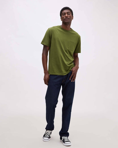 Mens Pima Pocket Tee - Pima Cotton Jersey - Cypress
