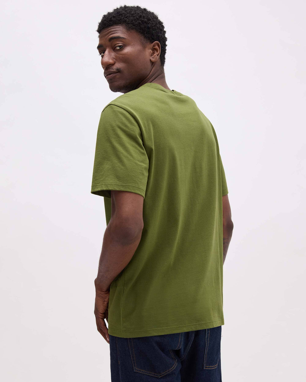 Mens Pima Pocket Tee - Pima Cotton Jersey - Cypress