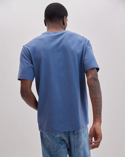 Mens Pima Pocket Tee - Pima Cotton Jersey - Vintage Indigo