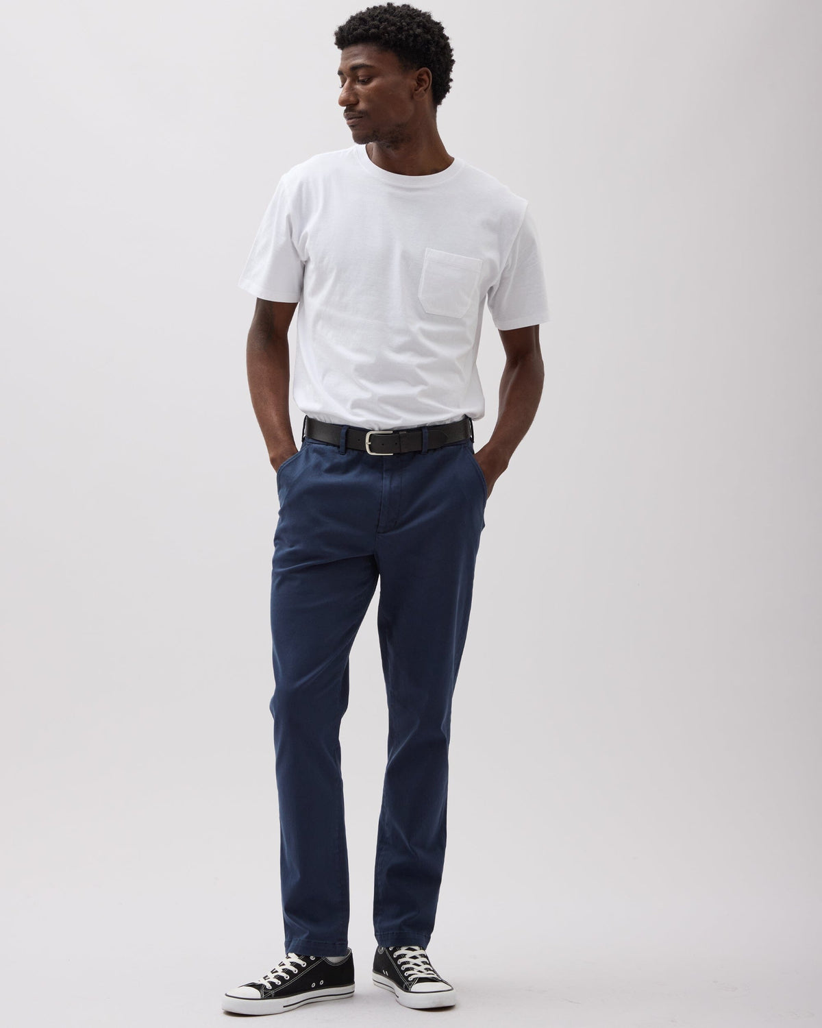 Mens Pima Pocket Tee - Pima Cotton Jersey - White