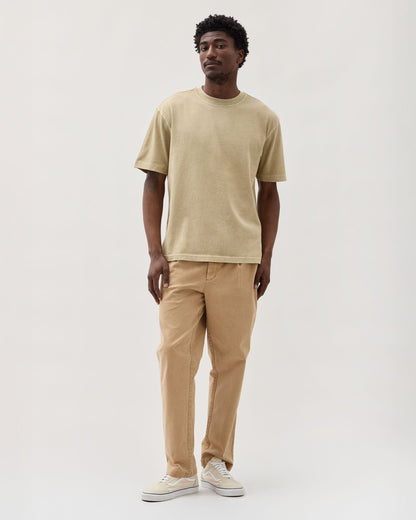 Mens Relaxed Short Sleeve Tee - Pigment Dye Jersey - Sponge