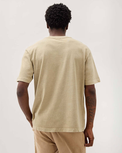 Mens Relaxed Short Sleeve Tee - Pigment Dye Jersey - Sponge