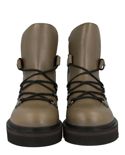 Ferragamo Giulio Lace-Up Demi Boots