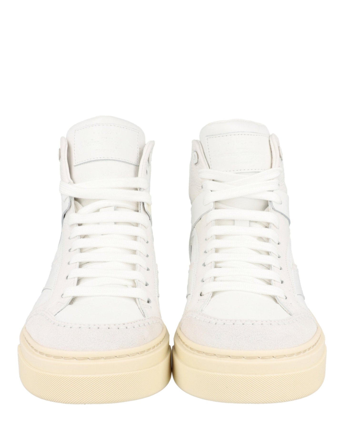 Ferragamo Cassio Leather High-Top Sneakers
