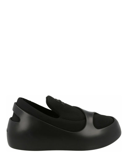 Ferragamo Lunar Paneled Slip-on Sneakers