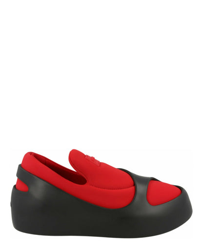 Ferragamo Lunar Paneled Slip-on Sneakers