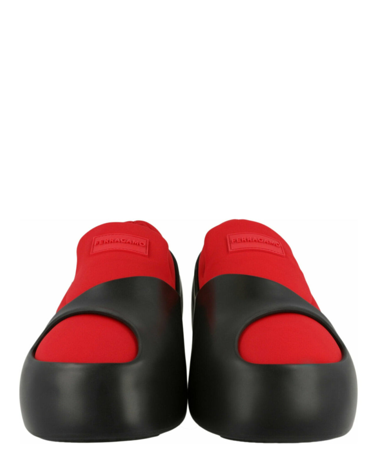 Ferragamo Lunar Paneled Slip-on Sneakers