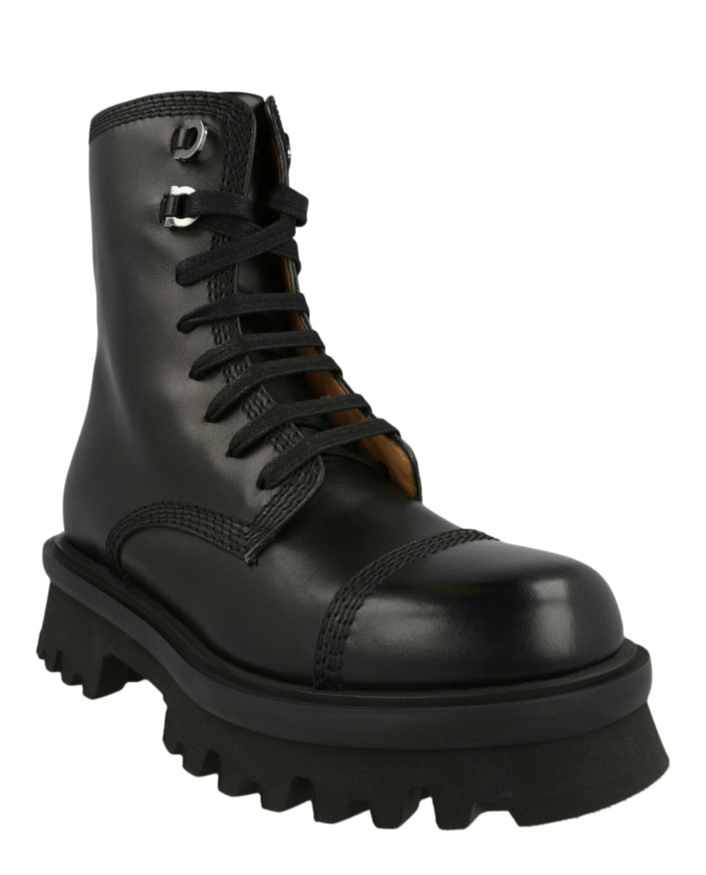 Ferragamo Faraway Demi Combat Boots