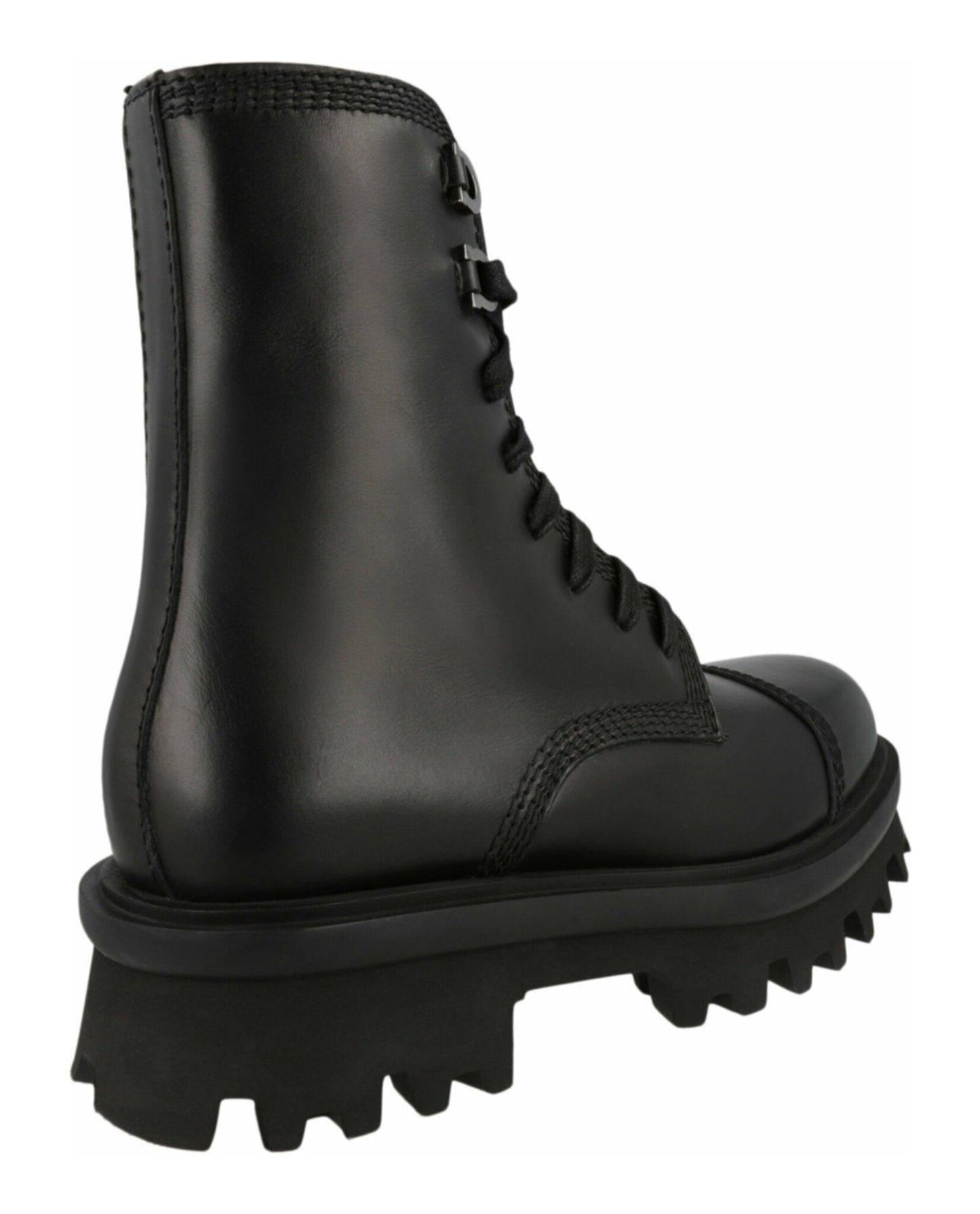 Ferragamo Faraway Demi Combat Boots