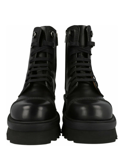 Ferragamo Faraway Demi Combat Boots