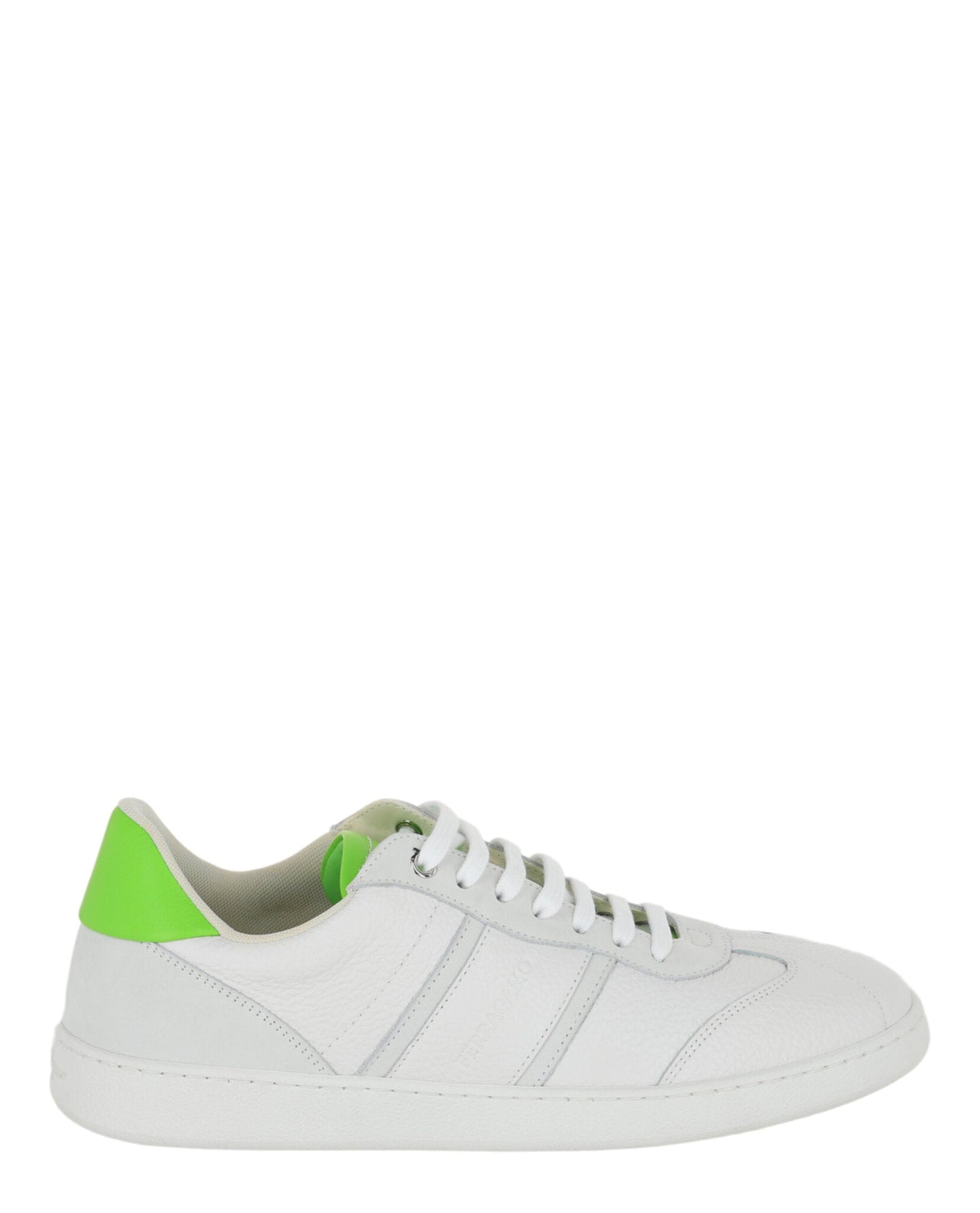 Ferragamo Achille 1 Leather Low-Top Sneakers