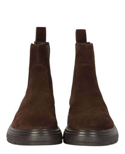Ferragamo Doran Suede Chelsea Boots