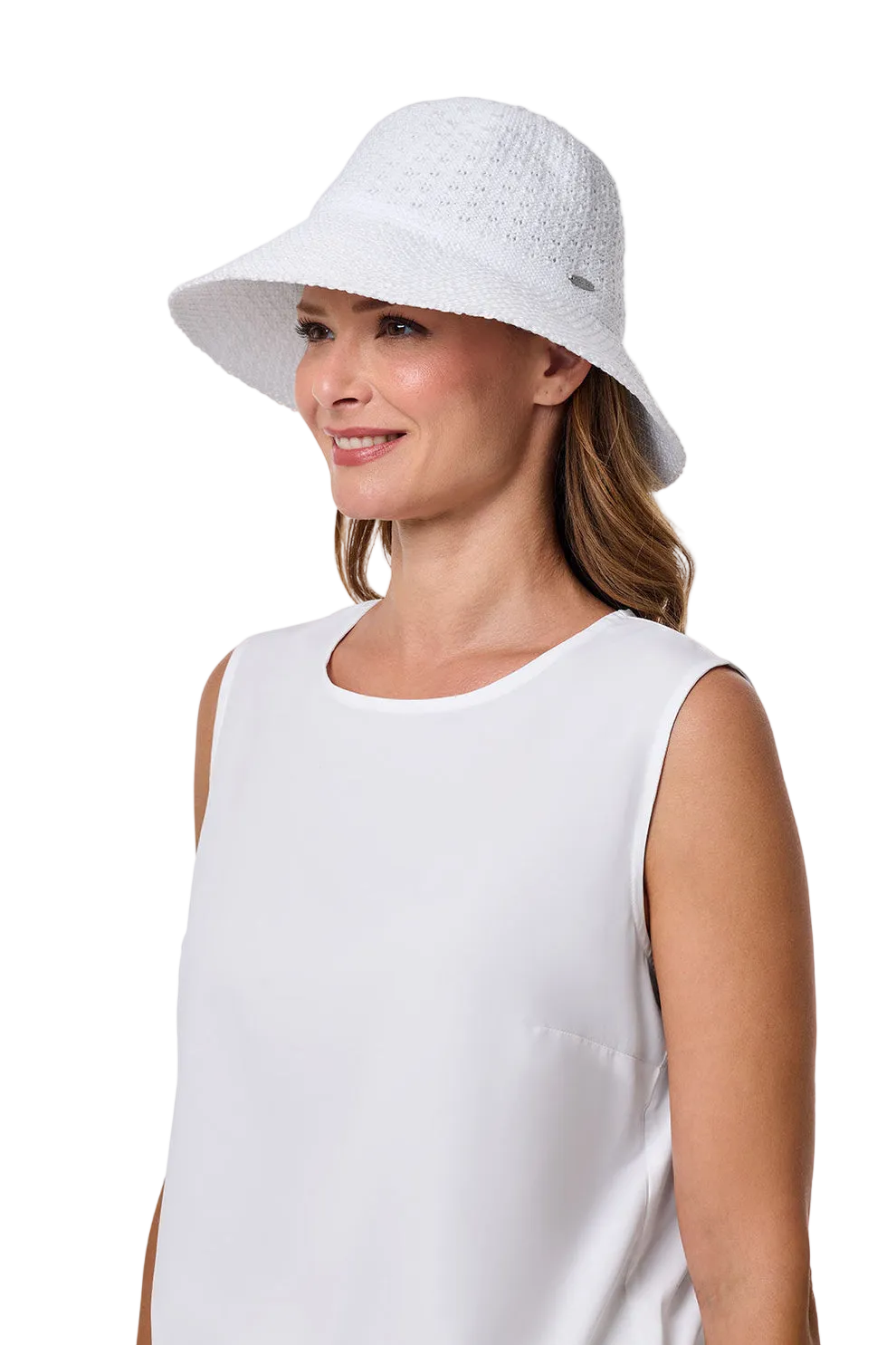Coolibar Marina Sun Hat UPF 50+ - White