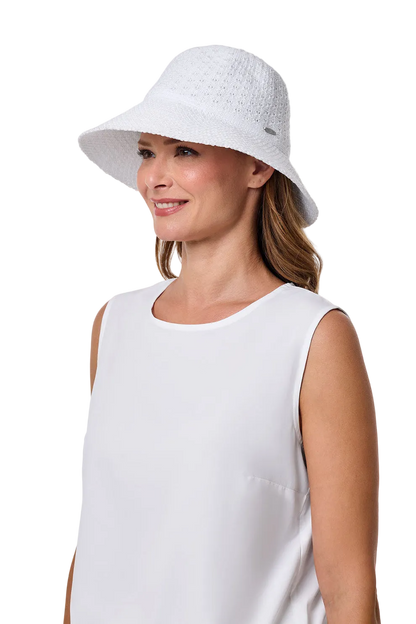 Coolibar Marina Sun Hat UPF 50+ - White