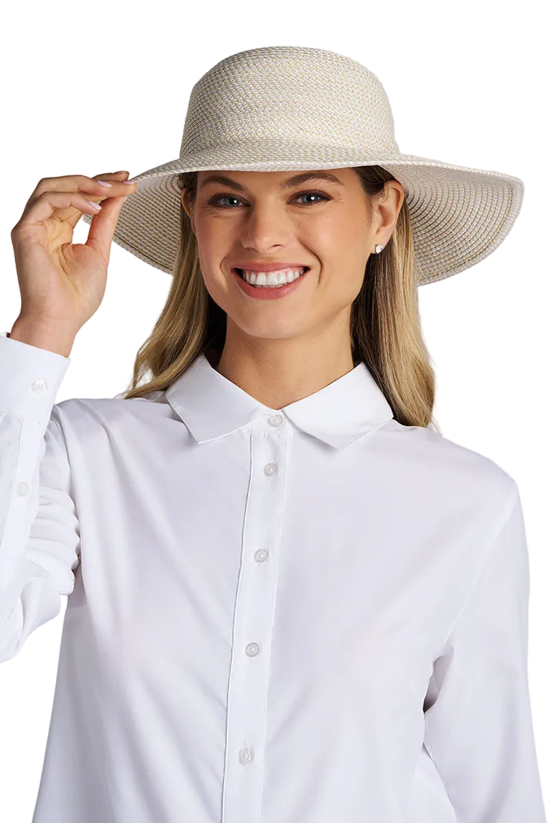 Coolibar Blake Elegant Floppy Sun Hat UPF 50+ - Ivory