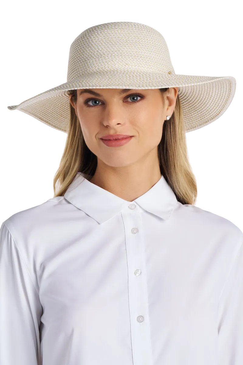 Coolibar Blake Elegant Floppy Sun Hat UPF 50+ - Ivory