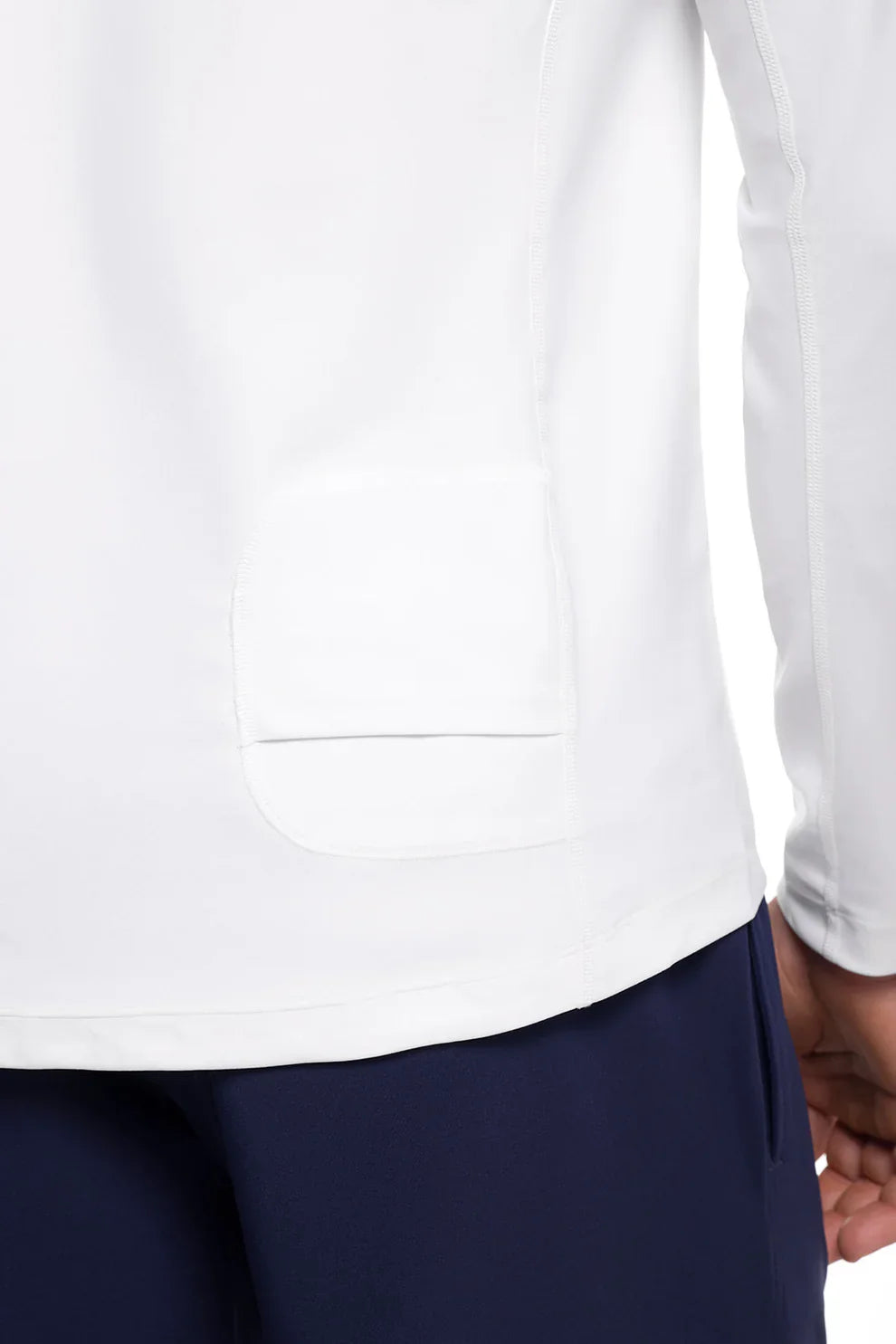 Coolibar Men's Hightide Long Sleeve Swim Shirt UPF 50+ - White