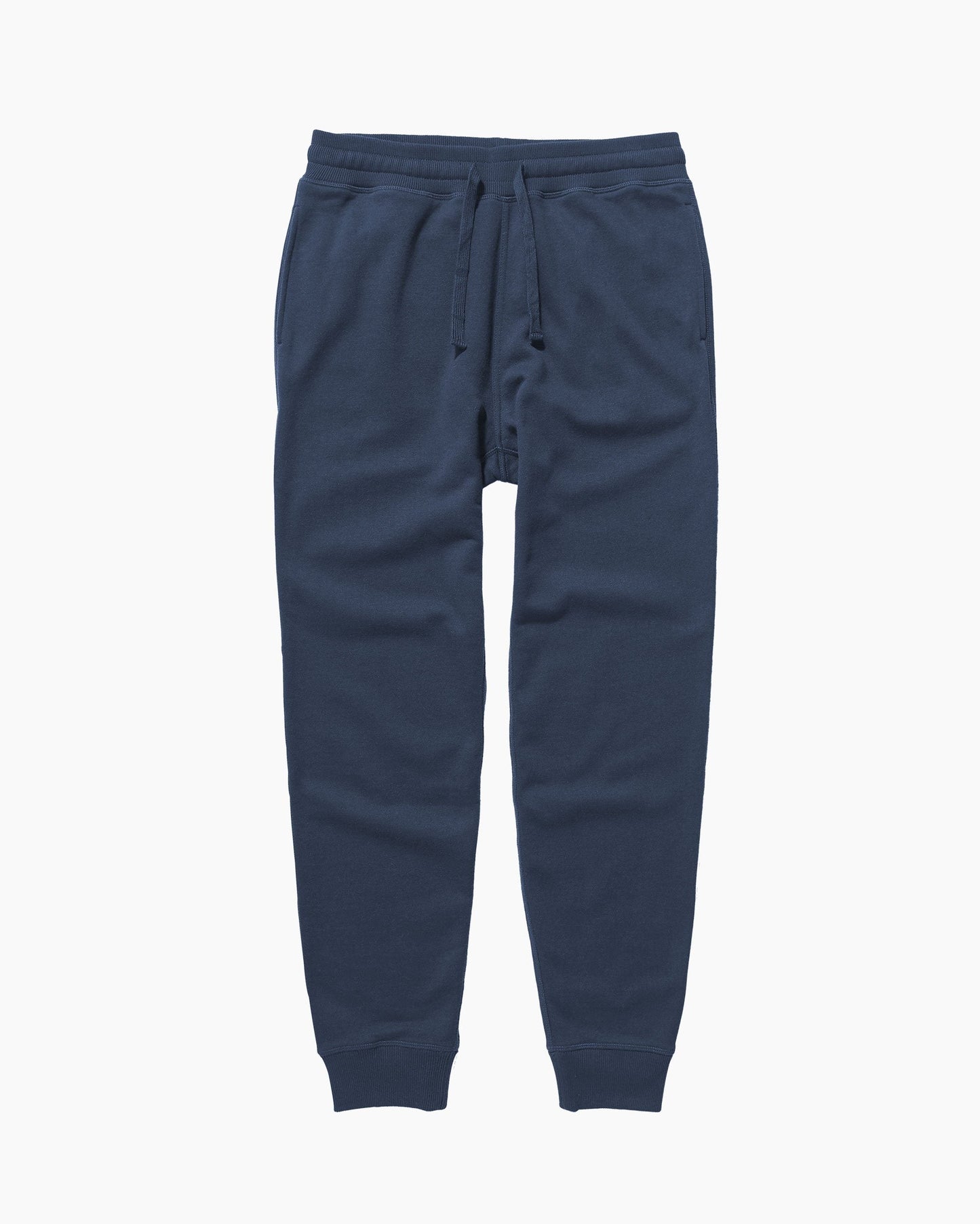 Mens Recycled Fleece Tapered Sweatpant - Recycled Fleece - Blue Nights