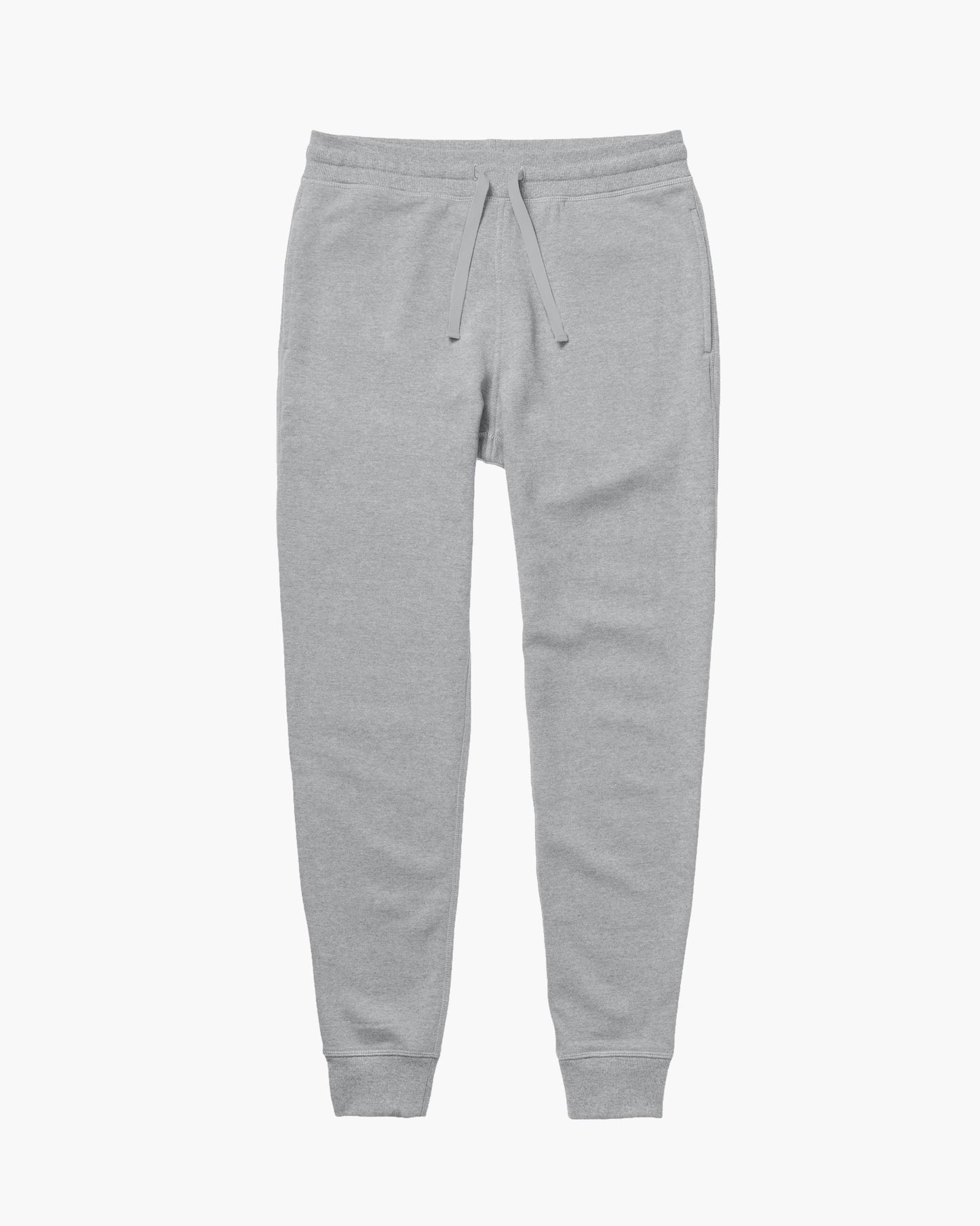 Mens Recycled Fleece Tapered Sweatpant - Recycled Fleece - Heather Grey