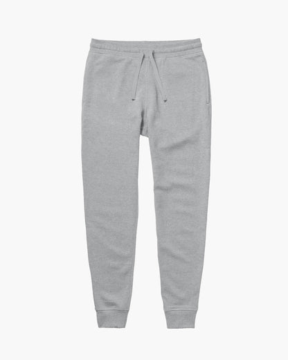 Mens Recycled Fleece Tapered Sweatpant - Recycled Fleece - Heather Grey
