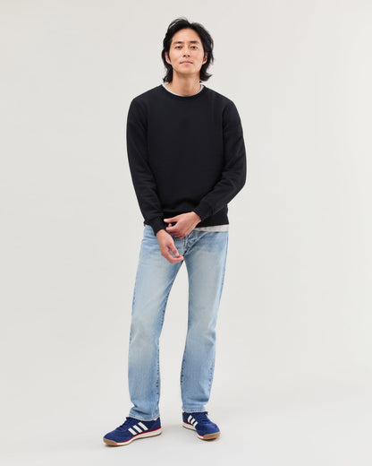 Mens Recycled Fleece Sweatshirt - Recycled Fleece - Black