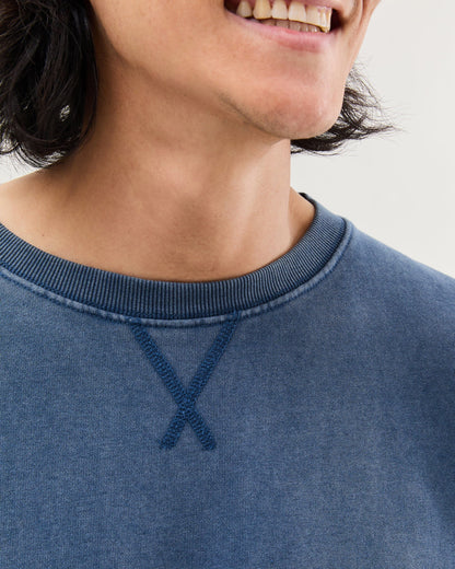 Mens Recycled Fleece Sweatshirt - Recycled Fleece - Mineral Moonlit Ocean
