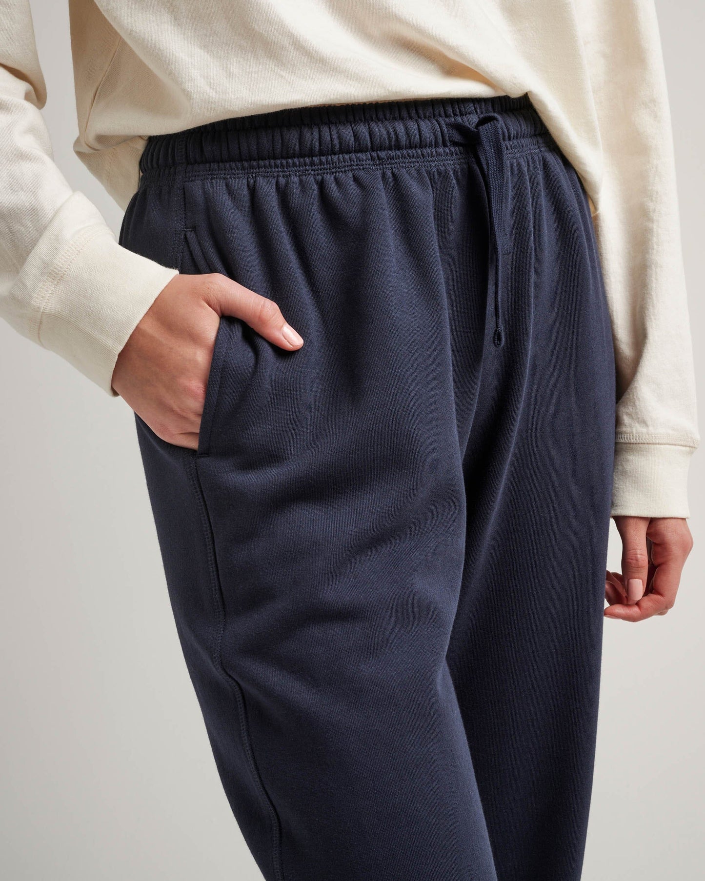Womens Recycled Fleece Classic Sweatpant - Recycled Fleece - Blue Nights
