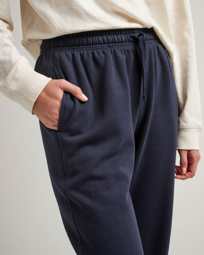 Womens Recycled Fleece Classic Sweatpant - Recycled Fleece - Blue Nights