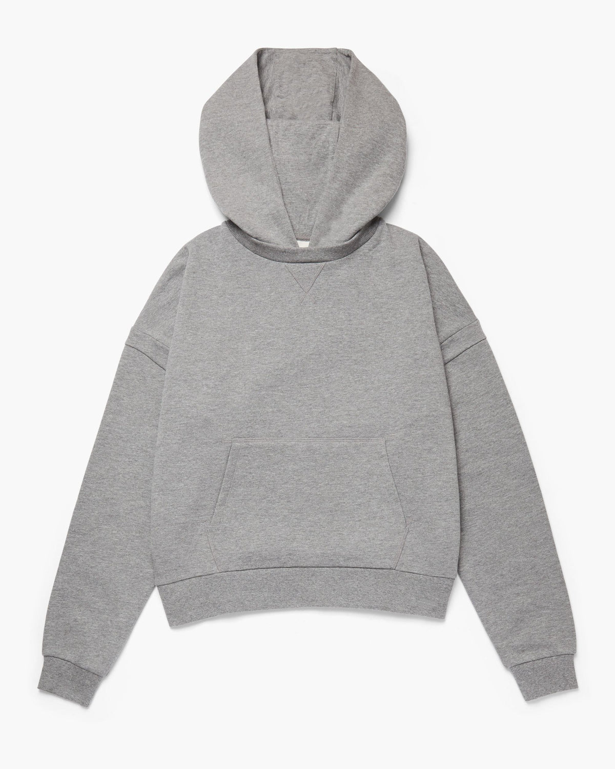 Womens Recycled Fleece Hoodie - Recycled Fleece - Heather Grey